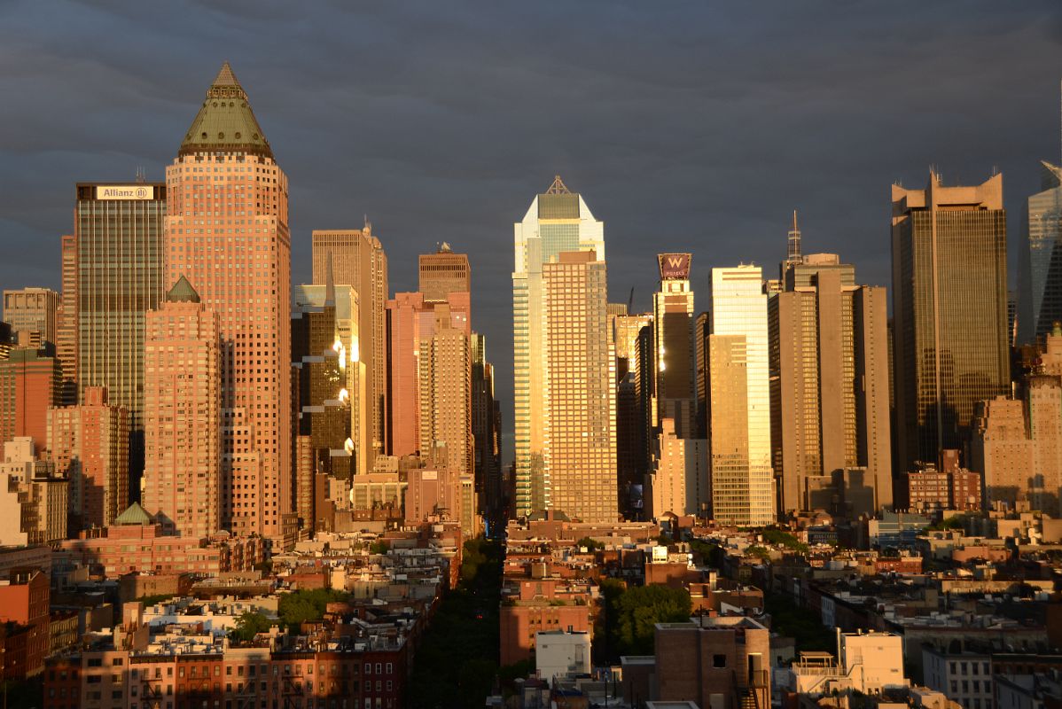 22 Paramount Plaza, One Worldwide Plaza, Morgan Stanley Building, One Astor Plaza Before Sunset From New York Ink48 Hotel Rooftop Bar